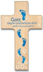 Holzkreuz Gott segne dich..., Fuspuren