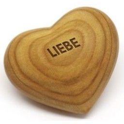 Holzherz `Liebe`