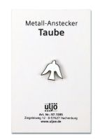 Metall-Anstecker Taube